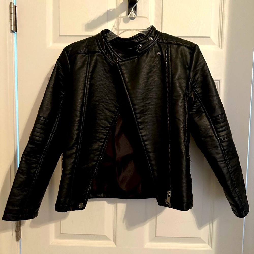Urban Republic girls size large fake leather jacket